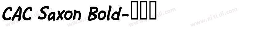 CAC Saxon Bold字体转换